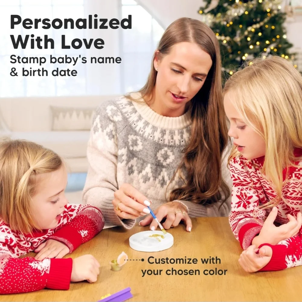 Gold‎ Hand and Footprint Ornaments KIT
